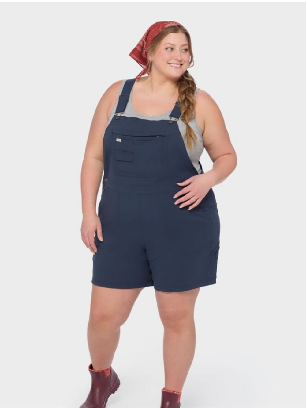 Duluth Trading Co Navy Short Women's Overalls